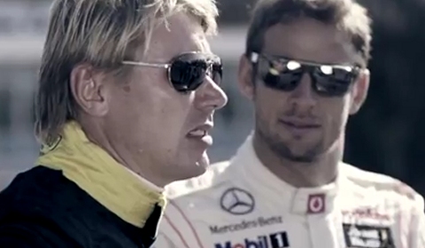 Video Jenson Button & Mika Hakkinen in Johnny Walker Commercial