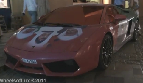 Video Lamborghini LP560-4 Bicolore in 40th UAE National Day Themed Wrap 