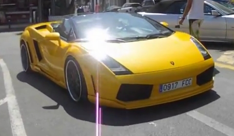 Video Yellow Hamann Victory Spotted in Marbella Spain