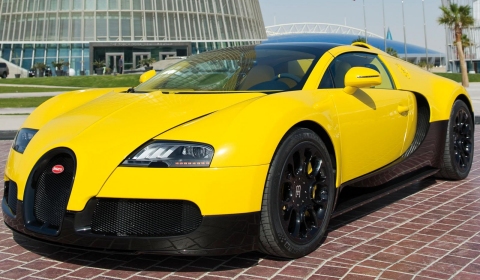 Bugatti Veyron Grand Sport Yellow Black