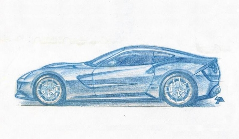 Ferrari F620 GT sketch