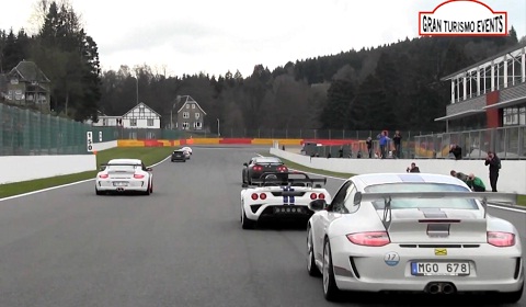 55 Supercars Exit Pits at Gran Turismo Spa-Francorchamps 2012