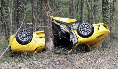 Car Crash Two Casualties in Ferrari 430 Scuderia Accident
