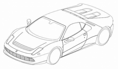 Eric Clapton's Ferrari SP12 Patent Drawings
