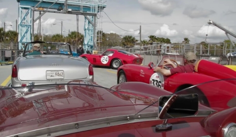 Video Chasing Ferrari 250 GTOs at Amelia Island 2012
