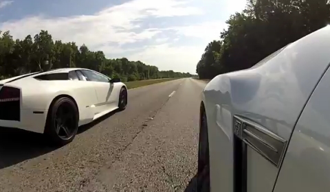 Video Lamborghini Murcielago vs Nissan GT-R Street Race