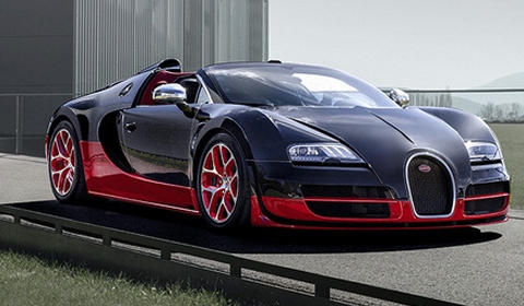 Black Bugatti Veyron 16.4 Grand Sport Vitesse