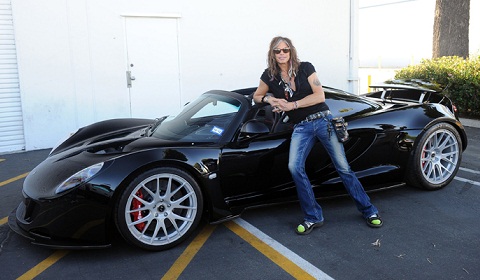 Steven Tyler Hennessey Venom GT Spyder