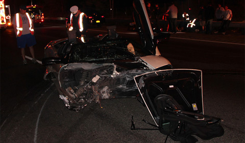Car Crash: Lamborghini Murcielago LP640 Roadster