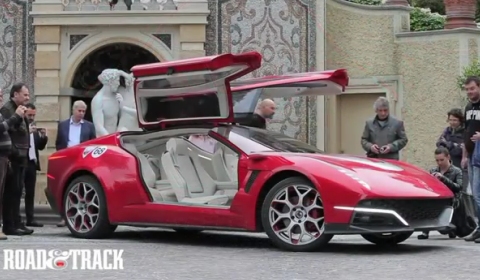 Video Giugiaro Brivido Concept Car Street Drive