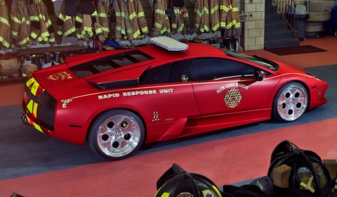 Video Glen Cove Fire Department Lamborghini Murcielago