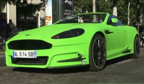 Video Mansory Aston Martin DB9 Wrapped by Dartz in Paris