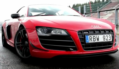 Video Red Audi R8 GT in Action