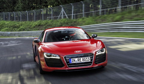 Audi R8 e-tron Sets World Record at Nürburgring