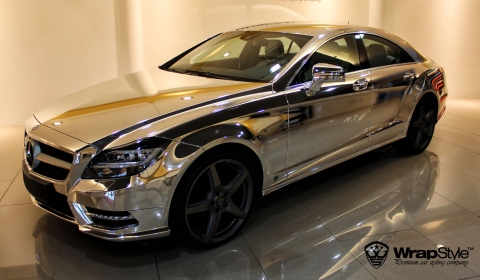 Chrome Mercedes-Benz CLS by WrapStyle