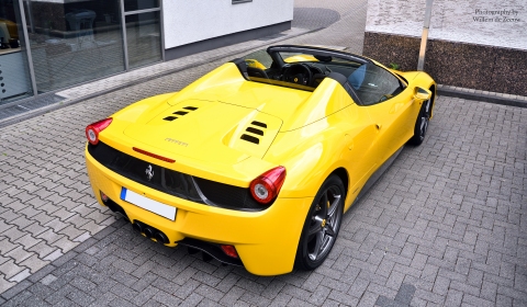 Photo Of The Day Yellow Ferrari 458 Spider by Willem de Zeeuw