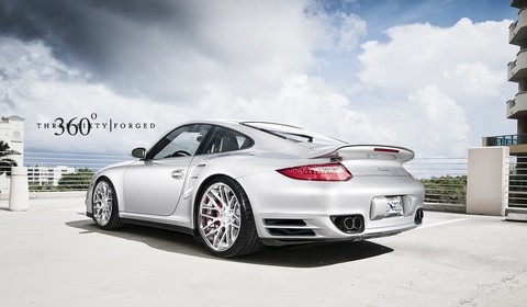 Porsche 997 TT on 360 Forged Concave Mesh 8 Wheels