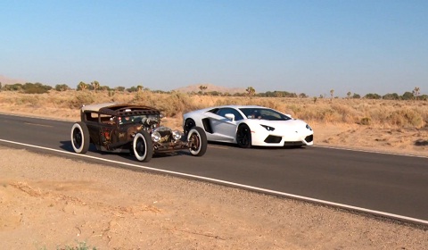 Roadkill Pits Rat Rod Against Lamborghini Aventador