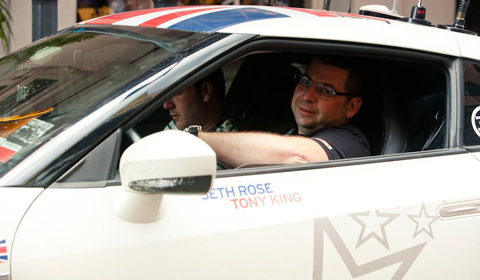 Seth Rose and Tony King Behind the Wheel