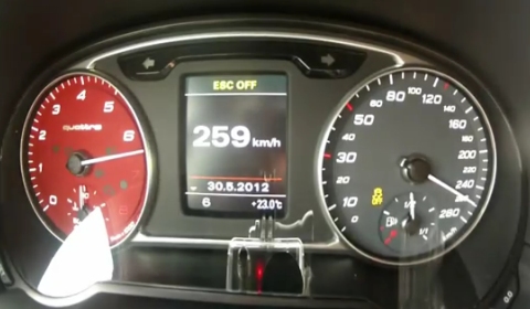Video Audi A1 Quattro 0-259kmh Gravel Tarmac Acceleration