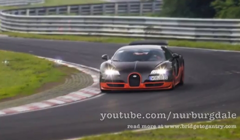 Video Bugatti Veyron Super Sport at Nurburgring Nordschleife to Set Lap Time