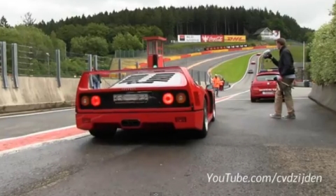 Video Ferrari F40 at Spa Francorchamps