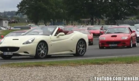 Video Ferrari Parade at 2012 Sport Collection