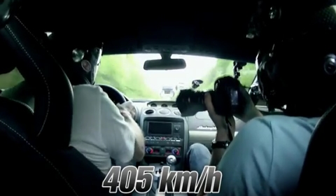 Video Lamborghini Gallardo UR Twin Turbo Hits 405kmh at Unlim 500