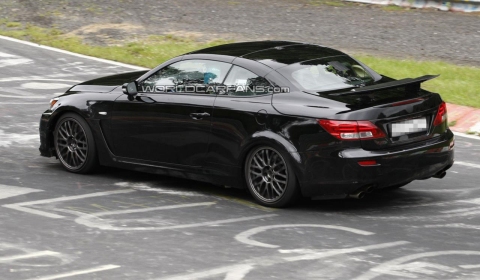 Spyshots 2014 Lexus IS-F Convertible at the Nurburgring