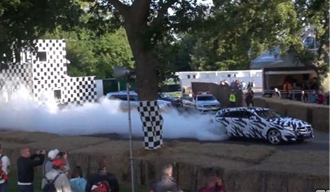 Video Mercedes-Benz CLS 63 AMG Shooting Brake Test Mule Burnout