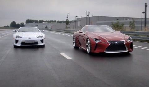 Lexus LFA Meets Lexus LF-LC Concept