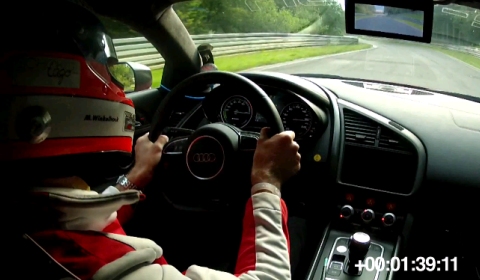 Video Audi R8 E-tron Sets Lap Record on Nurburgring