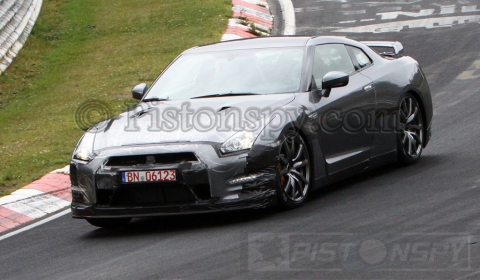 Spyshots 2013/2014 Nissan GT-R Testing at Nurburgring 