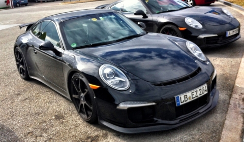 Spyshots 2013 Porsche 911 (991) GT3 Undisguised in Spain