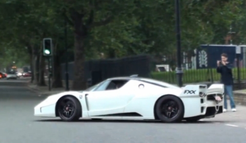 Video Ferrari FXX and Maserati MC12 Spotted in London
