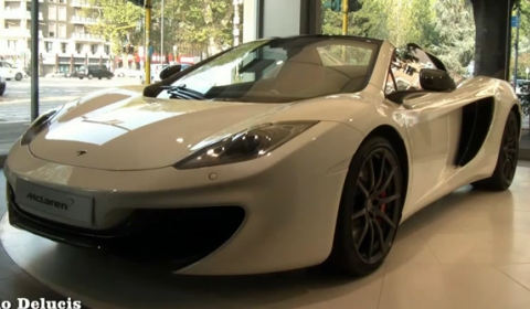 Video McLaren MP4-12C Spider Close Up at McLaren Italia Showroom