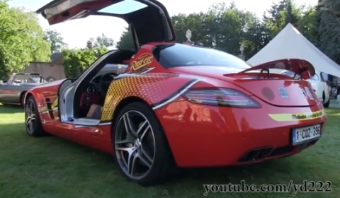 Video Mercedes-Benz SLS AMG Lightning McQueen with Akrapovic Exhaust