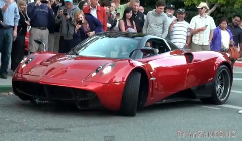 Video Pagani Huayra Spotted in California