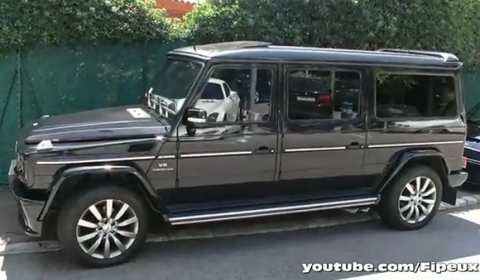 Video Stretched Mercedes-Benz G55 AMG by Brabus in Monaco