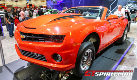 SEMA 2012 Inferno Orange Chevrolet COPO Camaro Convertible