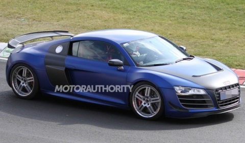 Spyshots New Mysterious Audi R8 Test Mule at the Nurburgring
