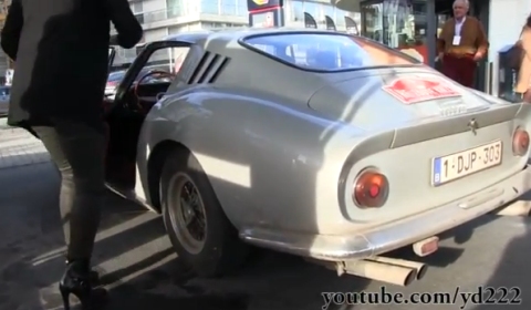 Video Woman with High Heels Drives Ferrari 275 GTB