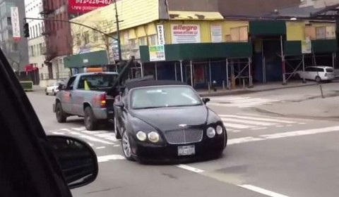 Bentley Continental Towing Fail