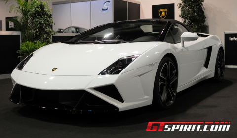 First Live Pictures 2013 Lamborghini Gallardo Spyder Facelift