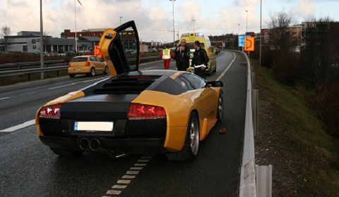 Lamborghini Murcielago Crash Norway