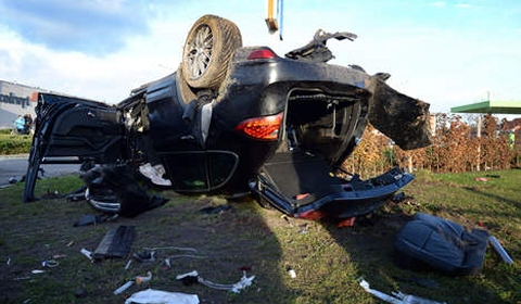Porsche and Mercedes Wreck in Fatal Car Crash in Belgium 03