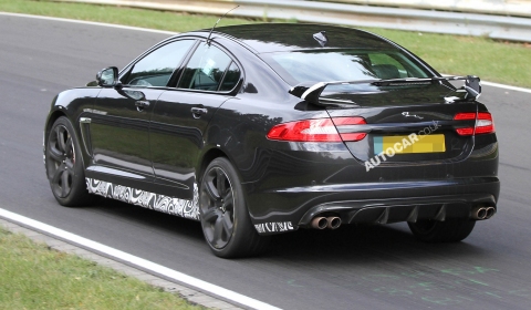 Spyshots 2013 Jaguar XFR-S Testing at the Nurburgring 01