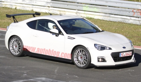 Spyshots 2014 Subaru BRZ STI at the Nurburgring