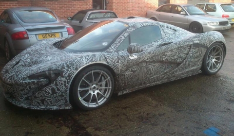 Spyshots McLaren P1 Production Model Spotted in UK