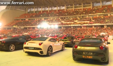 Video 250,000 People Celebrate Ferrari's 20th Anniversary in China
